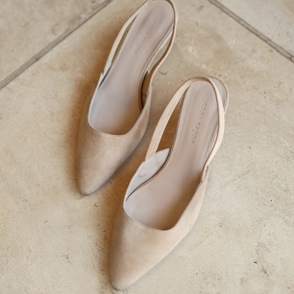 Jenni Kayne suede kitten heel NIB